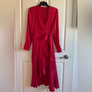 Kobi Halperin Red Wrap Dress